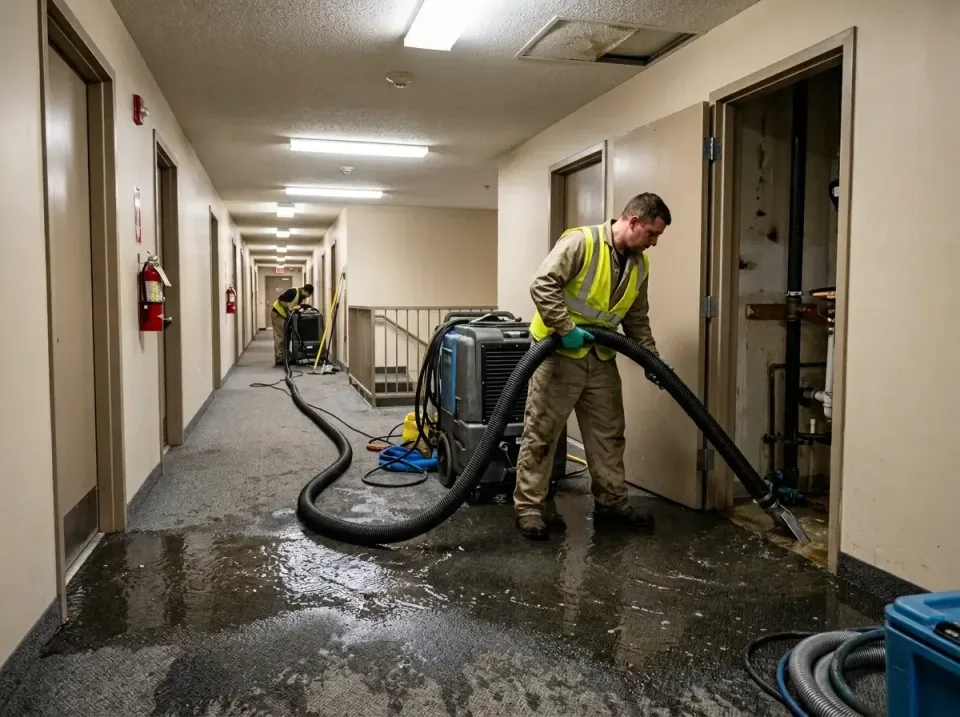 multi-unit-apartment-hallway-f-005 — frequently asked questions, Emergency Burst Pipe Water Extraction & Removal in Kernersv…